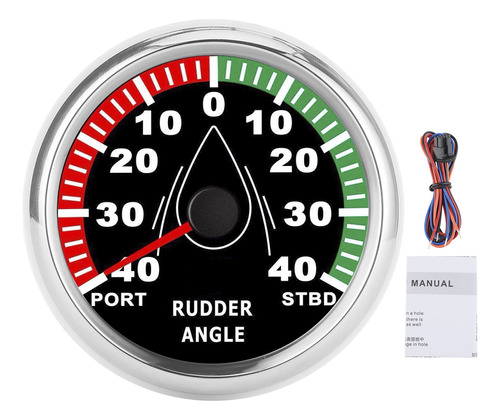 Indicador De Ángulo De Timón Marino, 85 Mm, Medidor De Barco