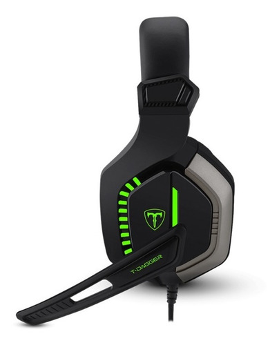 Imagen 2 de 9 de Auriculares Gamer T-dagger T-rgh208 Eiger C/micrófono Led F