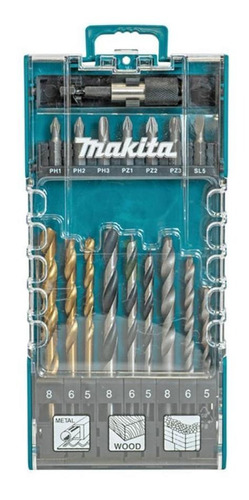 Makita D-74887 Kit De Brocas 17 Peças