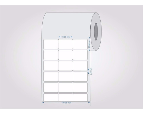 Etiqueta Couche 34x23 Mm 3 Colunas