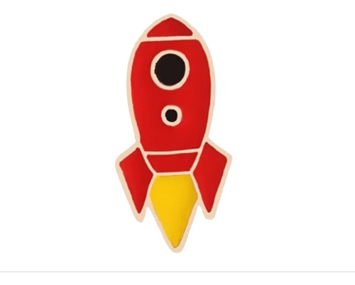 Pin / Broche Cohete Rojo