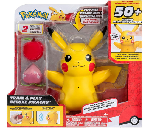 Pokemon Entrena Y Juega Figura Pikachu Luces Y Sonido