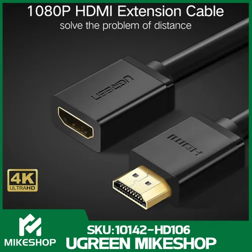 Cable Extensión Video Hdmi Macho A Hdmi Hembra 2mts / Ugreen