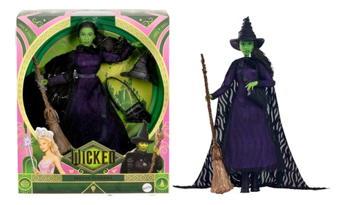 Boneca Mattel Deluxe Elphaba Wicked C/acessórios