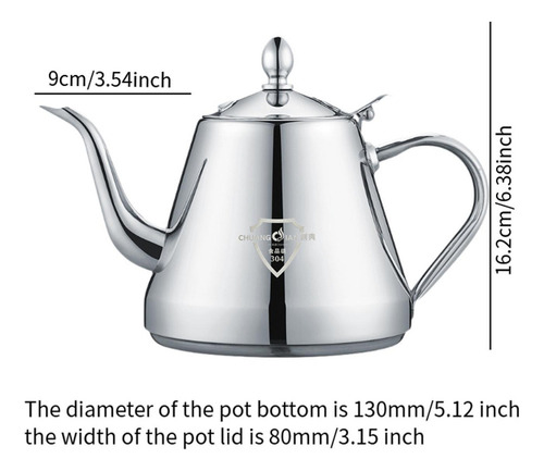 /para Tetera De Acero Inoxidable Tetera De Cocina De Cuello