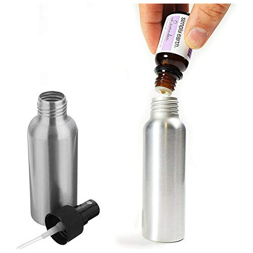 Botella De Aerosol Constore De 120 Ml Y 4 Oz De Aluminio Par