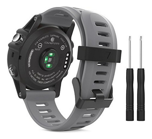 Banda De Reloj De Repuesto Para Garmin Fenix 3/5x - Gris