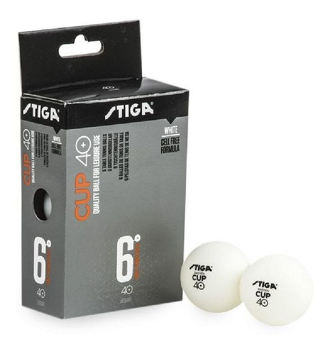 Imagen 1 de 1 de Pelotas De Ping Pong Stiga 40 Mm X6