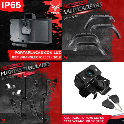 Salpicaderas Loderas Estilo Jeep Jl Para Jeep Jk 07-18 Pink