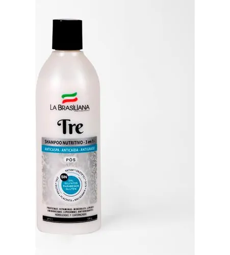 comprar La Brasiliana Shampoo Tre Anticaspa, Anticaida Y Antigraso. 