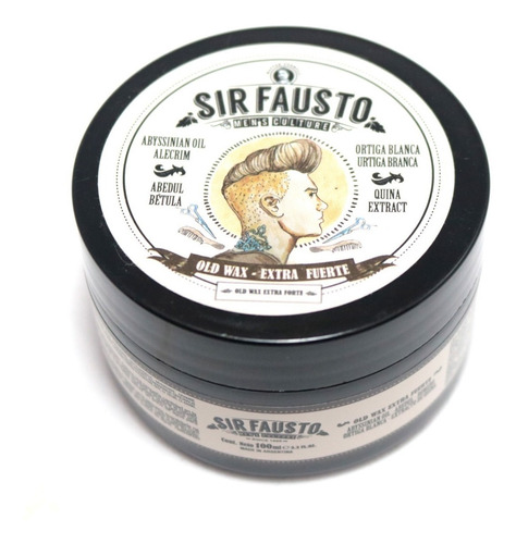 Cera Old Wax Sir Fausto Fijación Extra Fuerte 100ml Barber