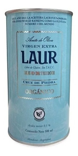 Aceite De Oliva Cruz De Piedra Orgánico Laur Sin Tacc 500ml