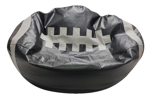Puff Balón De Americano, Almohada De Color Negro/gr