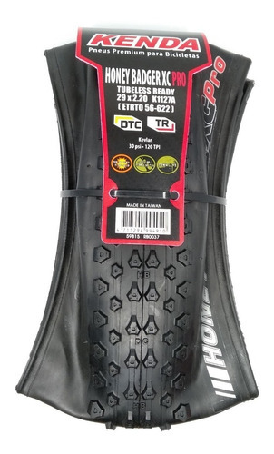 Pneu 29 2.20 Kevlar Kenda Honey Badger Xc Pro Tubeless Dtc