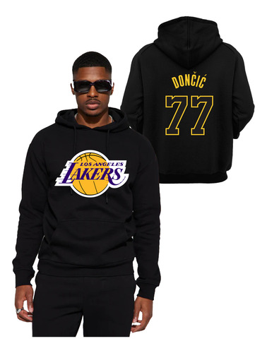 Sudadera Angeles Lakers Doncic 77 Hoodie Unixes Colores Nba