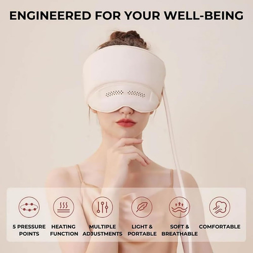 Masajeador Eléctrico Con Gorro, Masajeador De Ojos Y Cabeza