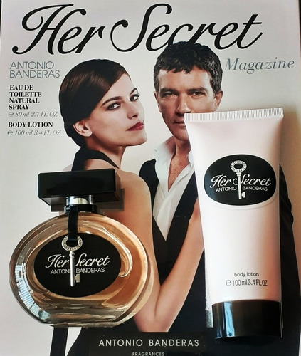 Estuche Her Secret Antonio Banderas 80ml , Crema Corporal