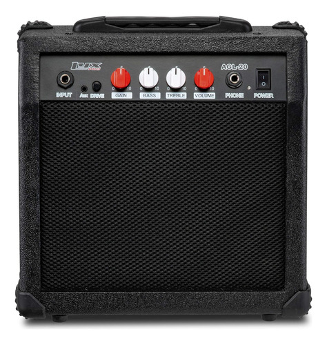 Guitarra Eléctrica Lyxpro Amplificador 20w Negro.