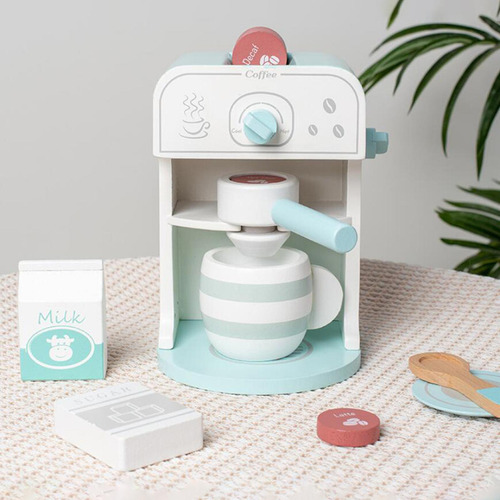 Juego De Cafetera De Madera, Juguetes De Madera Para Niños,