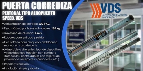 Puerta Tipo Aeropuerto Vds Kit Completo 