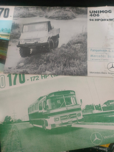 Folletos De Camiones Y Colectivos Mercedes Benz (Usado)