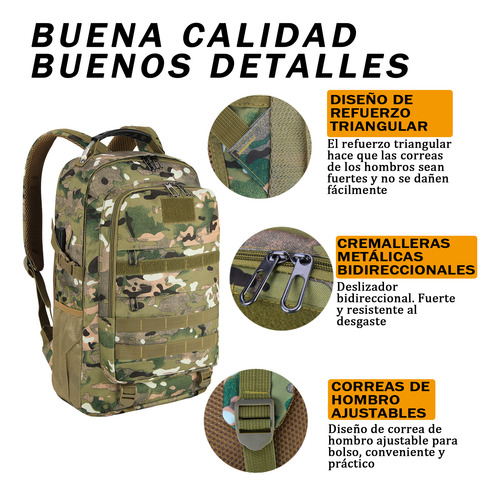 Mochila Táctica Militar Impermeable Multifunción Senderismo