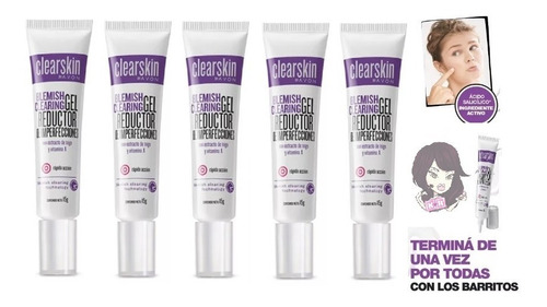 Avon Clearskin Gel Reductor De Imperfecciones Set De 5 Pzas