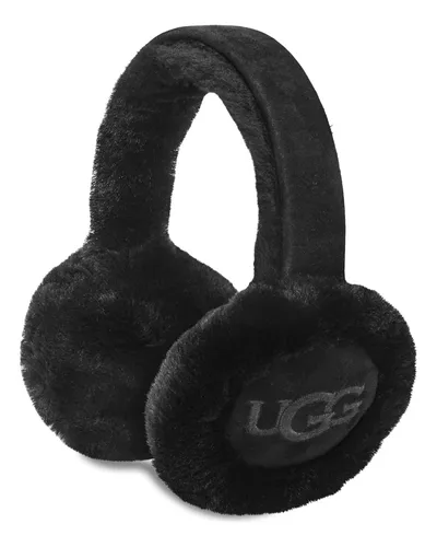 Earmuffs Ugg Water Resistant Sheepskin Black Women