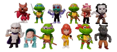 Tortugas Ninja Figuras Destructor Leonardo Rafael Colec X12