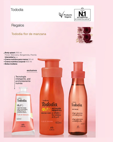 Kit De Regalo Tododia Flor De Manzana Natura Vegano