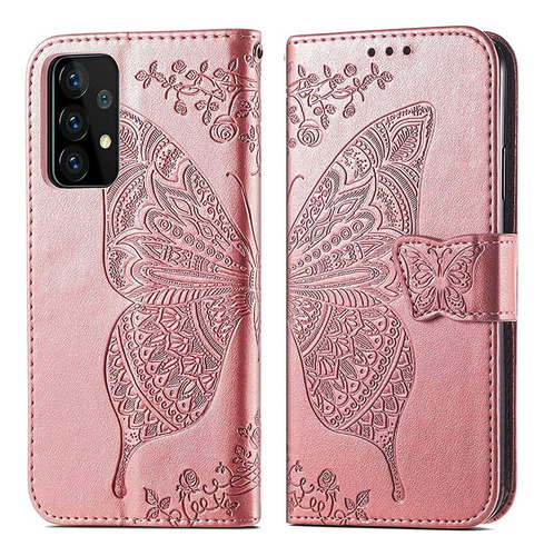 Funda Billetera Mariposa Soporte Para Samsung Galaxy A52