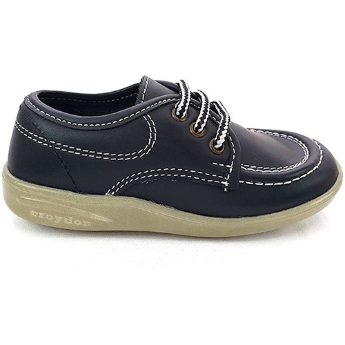 Zapato Colegial Bachiller Unisex Negro Croydon 2603-2