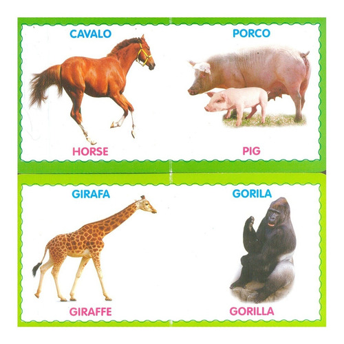 Livros Para Bebê Inglês E Português Coleção Bê-a-bá 4 Vols.
