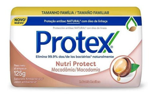 Protex Macadamia Jabón En Barra 125 Grs