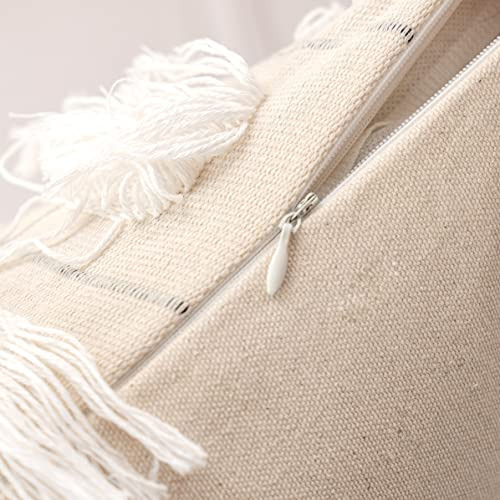 Fundas Decorativas De Cojín Boho Borlas, Funda De Almo...