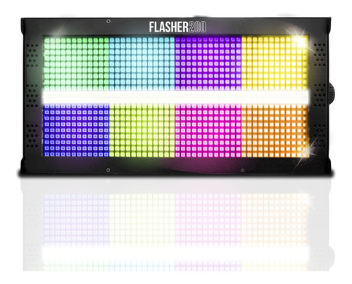 Estrobo Led De 200w 96leds Blancos 86leds Rgb Lite-tek