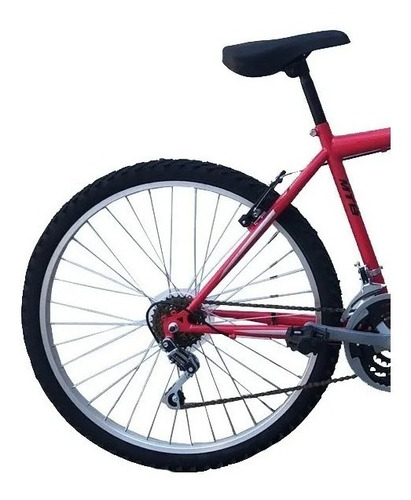 Mountain bike infantil Halley BIN19131 R24 18v frenos v-brakes cambios Power color rojo con pie de apoyo  