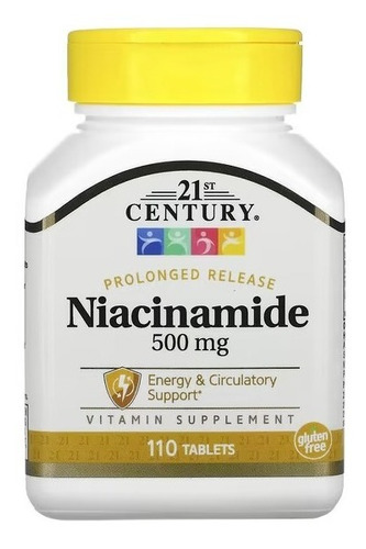 21st Century I Niacinamide I 500mg I 100 Comprimidos I Usa