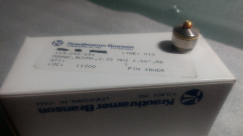 Transductor Haz Angular Msw Ultrasonido 2.25mhz .5 (Usado)