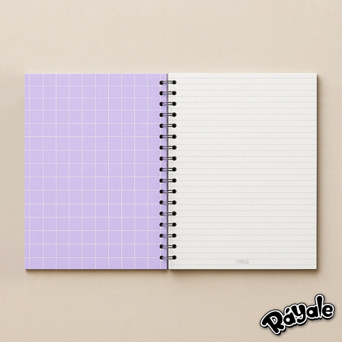Cuaderno Square Lila 100 Hojas 150gr Tamaño B5 Raya
