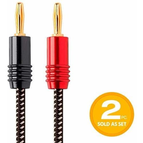 Cable De Altavoz Trenzado Premium Monoprice 14awg - Con Cone