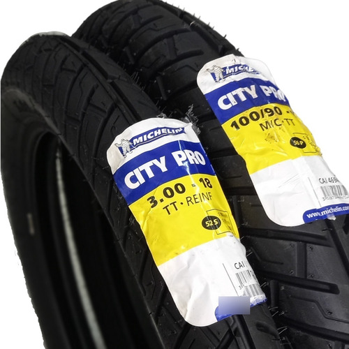 Imagen 2 de 4 de Llantas Michelin City Pro 100/90-18 Y 3.00-18 (90/90-18) Msi