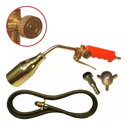 Soldador Soplete A Gas Techista Membrana 3 Kg Boca 50mm
