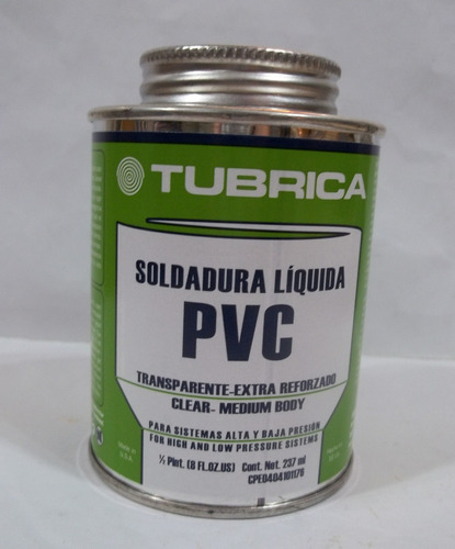 Pega Soldadura Líquida Pvc Transparente 237 Ml