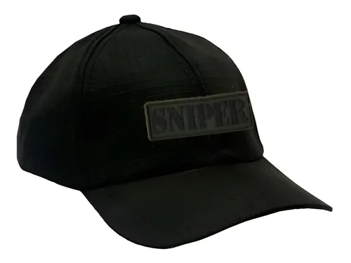 Boné Rip Stop Preto Sniper - Atack Tamanho Un