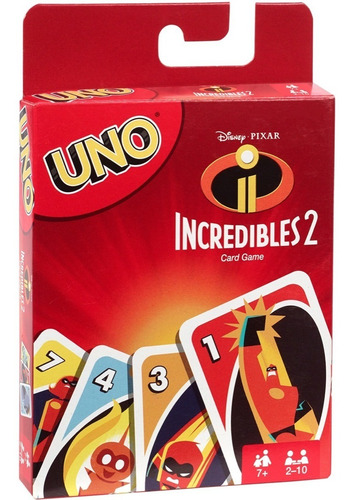 Uno Versión Los Increíbles 2 Edición Especial Juego Cartas