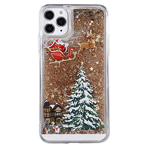 Funda Para iPhone 13 Pro 6.1 Pulgada Dorado Quicksand-02