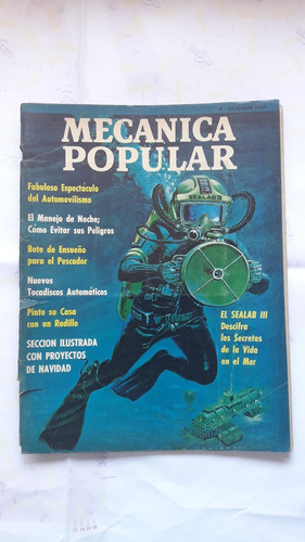 Revista Mecanica Popular Diciembre 1967 Sealab 3