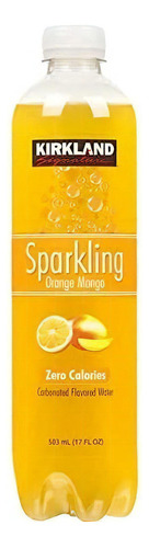 Agua Sparkling Kirkland Sin Calorias 503 Ml Sabor Naranja