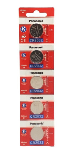 Imagen 2 de 5 de Panasonic Cr-2032 Caja X50 Unidades Litio 3v Cr2032